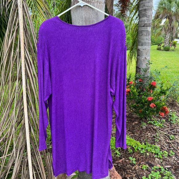 VINTAGE VTG Bonnie Blair Fashions Purple Gemstone Boho Bohemian Festival DressXL - Picture 3 of 9